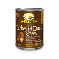 Wellness Thick & Chunky Natural Grain Free Turkey & Duck Stew Wet Dog Food