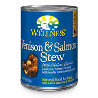 Wellness Thick & Chunky Natural Grain Free Venison & Salmon Stew Wet Dog Food
