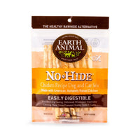 Earth Animal No-Hide Rawhide Alternative Dog & Cat Treat Stix, Cage-Free Chicken, 10pack
