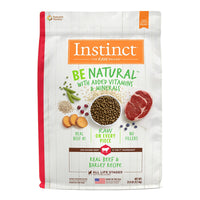 Instinct Be Natural Beef & Barley Recipe Dry Dog Food, 25Lb