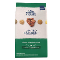 Natural Balance Limited Ingredient Wholesome Grain Lamb & Brown Rice Recipe Dry Dog Food