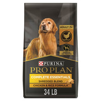 Purina Pro Plan Senior 7+ Shredded Blend Chicken & Rice Formula With Probiotics Dry Dog Food