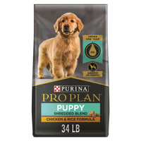 Purina Pro Plan Shredded Blend Chicken & Rice Puppy Formula Dry Dog Food, 6lb