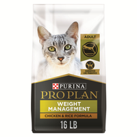 Purina Pro Plan Focus Adult Weight Management Chicken & Rice Formula Dry Cat Food, 16Lb