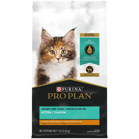Purina Pro Plan With Probiotics, High Protein Dry Cat Food, Chicken & Rice Kitten Formula - 7Lb