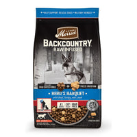 Merrick Backcountry Grain Free Dry Adult Dog Food, Kibble With Freeze Dried Raw Pieces, Hero’S Banquet Recipe