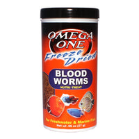 Omega-One Freeze Dried Bloodworms .96Oz Fish Food