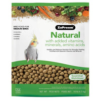 Zupreem Natural With Added Vitamins Bird Food For Medium Birds