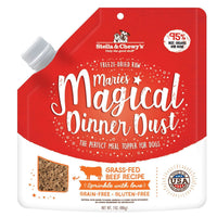 Stella & Chewy's Marie's Magical Dinner Dust Dog Food Topper, Grass-Fed Beef Recipe
