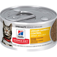 Hill's Science Diet Adult Urinary & Hairball Control Savory Chicken Wet Cat Food