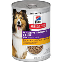 Hill's Science Diet Adult Sensitive Stomach & Skin Chicken & Vegetable Entrée Wet Dog Food