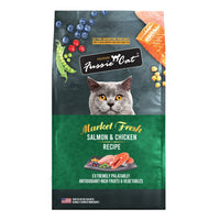 Fussie Cat Market Fresh Salmon & Chicken Recipe Grain-Free Dry Cat Food, 10Lb