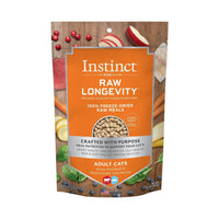 Instinct Raw Longevity™ 100% Freeze-Dried Raw Meals Grass-Fed Beef & Wild-Caught Cod Recipe For Cats