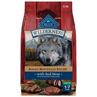 Blue Buffalo Wilderness Red Meat & Grains Rocky Mountain Recipe High-Protein Adult Dry Dog Food, 22-Lb