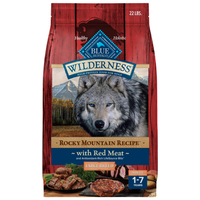 Blue Buffalo Wilderness Red Meat & Grains Rocky Mountain Recipe High-Protein Large Breed Adult Dry Dog Food, 22Lb