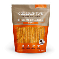 Collachews 5" Collagen Sticks Chicken Flavor Dog Treats, 1ea-25Pack
