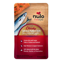 Nulo Freestyle Chunky Salmon & Mackerel Broth Wet Cat Food Topper
