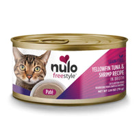 Nulo Freestyle Cat & Kitten Yellowfin Tuna & Shrimp Pate Wet Cat Food, 2.8 Oz Can