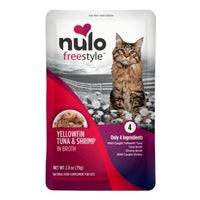 Nulo Freestyle Yellowfin Tuna & Shrimp In Broth Wet Cat Food Topper
