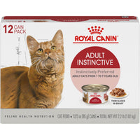 Royal Canin Feline Health Nutrition™ Adult Instinctive Thin Slices In Gravy Wet Cat Food, 3oz-12Pack