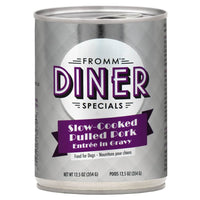 Fromm Diner Specials Slow-Cooked Pulled Pork Entrée In Gravy Food For Dogs 12.5 Oz