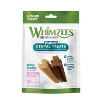 Whimzees Puppy Natural Grain Free Dental Chews For Dogs, Extra Small/Small Breed, 30 Count