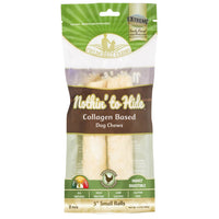 Nothin' To Hide Collagen Based Small Roll Dog Treats, 5" Chicken Flavor Chews, 2 Count