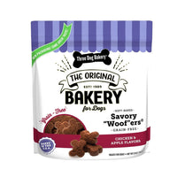 Three Dog Bakery Grain Free Chicken And Apples Meaty Woofers Soft Baked Dog Treats