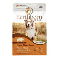 Earthborn Holistic Great Plains Feast Bison Meal & Vegetables Grain-Free Dry Dog Food, 25lb