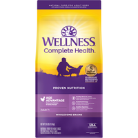 Wellness Complete Health Senior Dry Dog Food, Age Advantage, Debones Chicken & Barley Recipe, 26 Lb