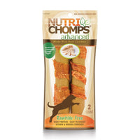 Nutri Chomps Advanced Rawhide Free Chicken Roll Dog Treats, 7"