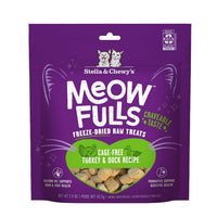 Stella & Chewy's Meowfulls Freeze Dried Cat Treats; Cage Free Turkey & Duck Recipe