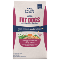 Natural Balance Fat Dogs Chicken & Salmon Formula Low Calorie Dry Dog Food, 4Lb