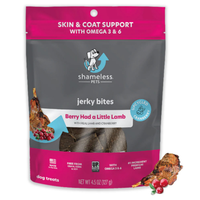 Shameless Pets Berry Had A Little Lamb Jerky Bites Dog Treats, Cranberry & Lamb, 4.5Oz