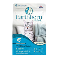 Earthborn Holistic Grain-Free Indoor Formula Dry Cat Food, Salmon & Vegetables 4Lbs