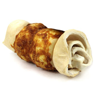 Tuesdays Natural Dog Chicken Basted Beef Cheek Rolls Natural Dog Chews, 5-6"