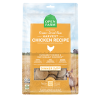 Open Farm Freeze Dried Raw Dog Food Patties, Harvest Chicken Recipe, 10.5Oz