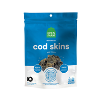 Open Farm Dehydrated Cod Skins Crunchy Dog Treats, 2.5Oz