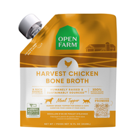 Open Farm Chicken Bone Broth Cat & Dog Food Topper, 33.8Oz-Pack Of 6