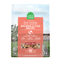 Open Farm Freeze Dried Raw Grain-Free Salmon & Cod Morsels Cat Food & Food Topper, 3.5Oz