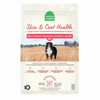 Open Farm Skin & Coat Health, Wild-Caught Salmon & Oatmeal Recipe Dry Dog Food, 22Lb
