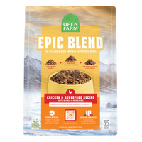Open Farm Epic Blend Chicken & Superfood Recipe Air-Dried Dog Food With Kibble, 18Lb