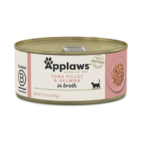 Applaws™ Natural Adult Wet Cat Food, Tuna With Salmon In Broth, 5.5-Oz Pack Of 24