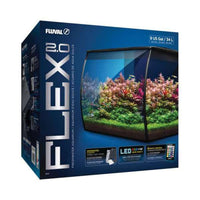Fluval Flex 2.0 Glass Aquarium Kit - 9 Gal.