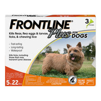 Frontline Plus Flea & Tick Treatment For Dogs Up To 22Lbs
