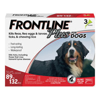 Frontline Plus Flea & Tick Treatment For Dogs 89-132Lbs