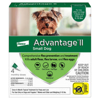 Advantage Ii Flea Treatment For Dogs, 3-10 Lbs