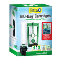 Tetra Bio-Bag Replacement Filter Cartridges With Stay Clean Technology 4Pk