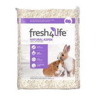Fresh 4 Life Natural Aspen Small Animal Bedding, 125L