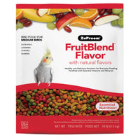 Zupreem Fruitblend Flavor With Natural Flavors Bird Food For Medium Birds